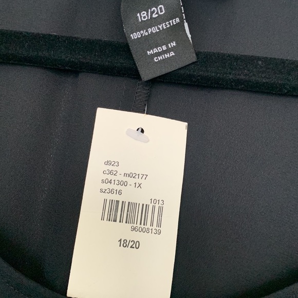 Lane Bryant sheer blouse with sequins on side - Picture 9 of 9